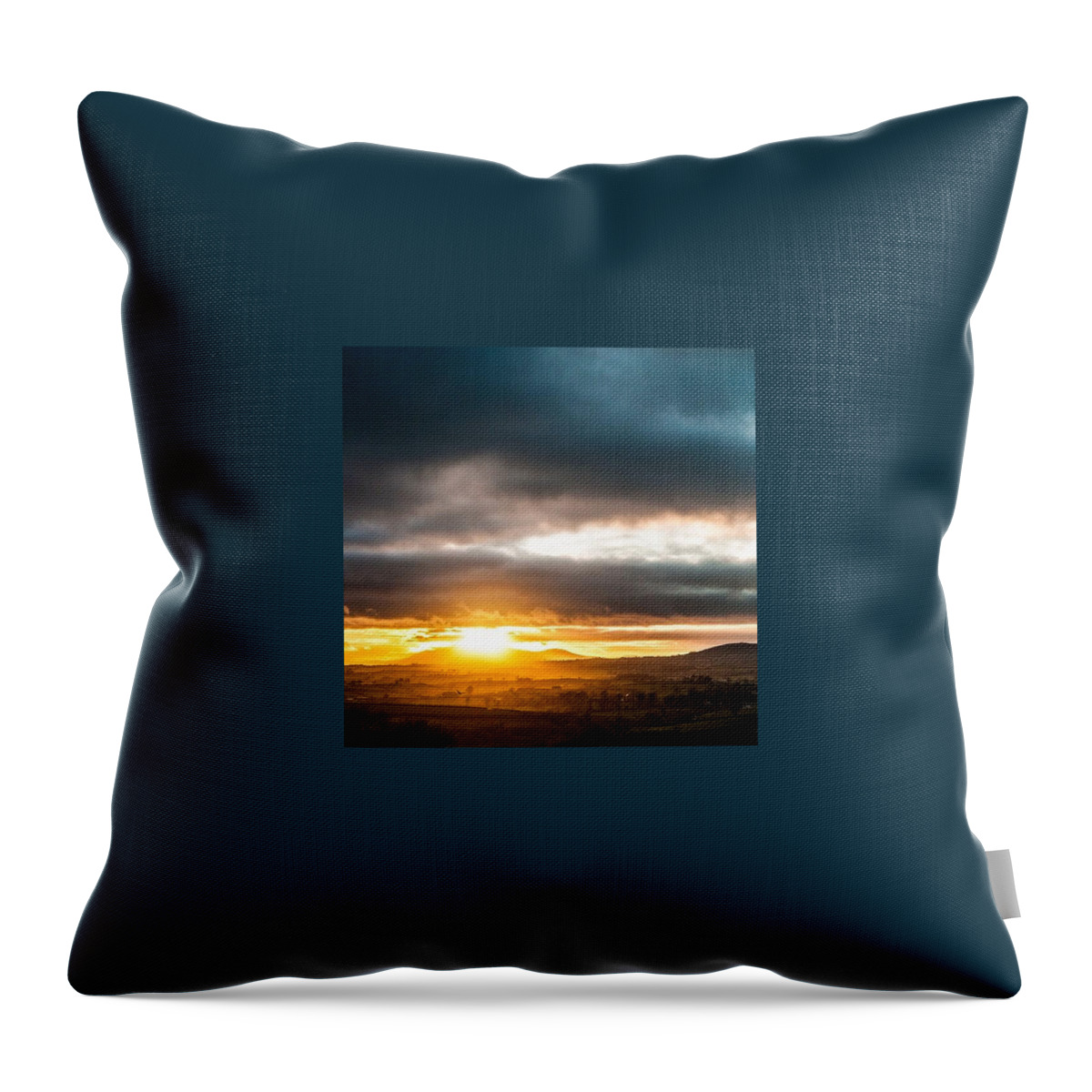 Evening Throw Pillow featuring the photograph Northern Ireland by Aleck Cartwright