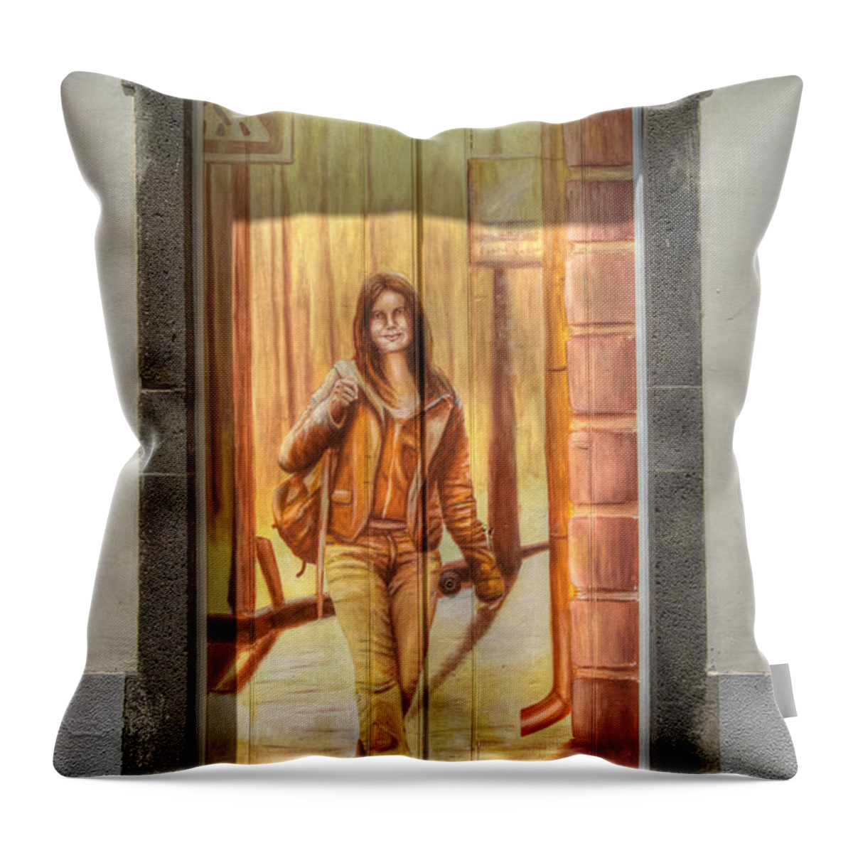 Art Throw Pillow featuring the photograph Number 1A by David Birchall