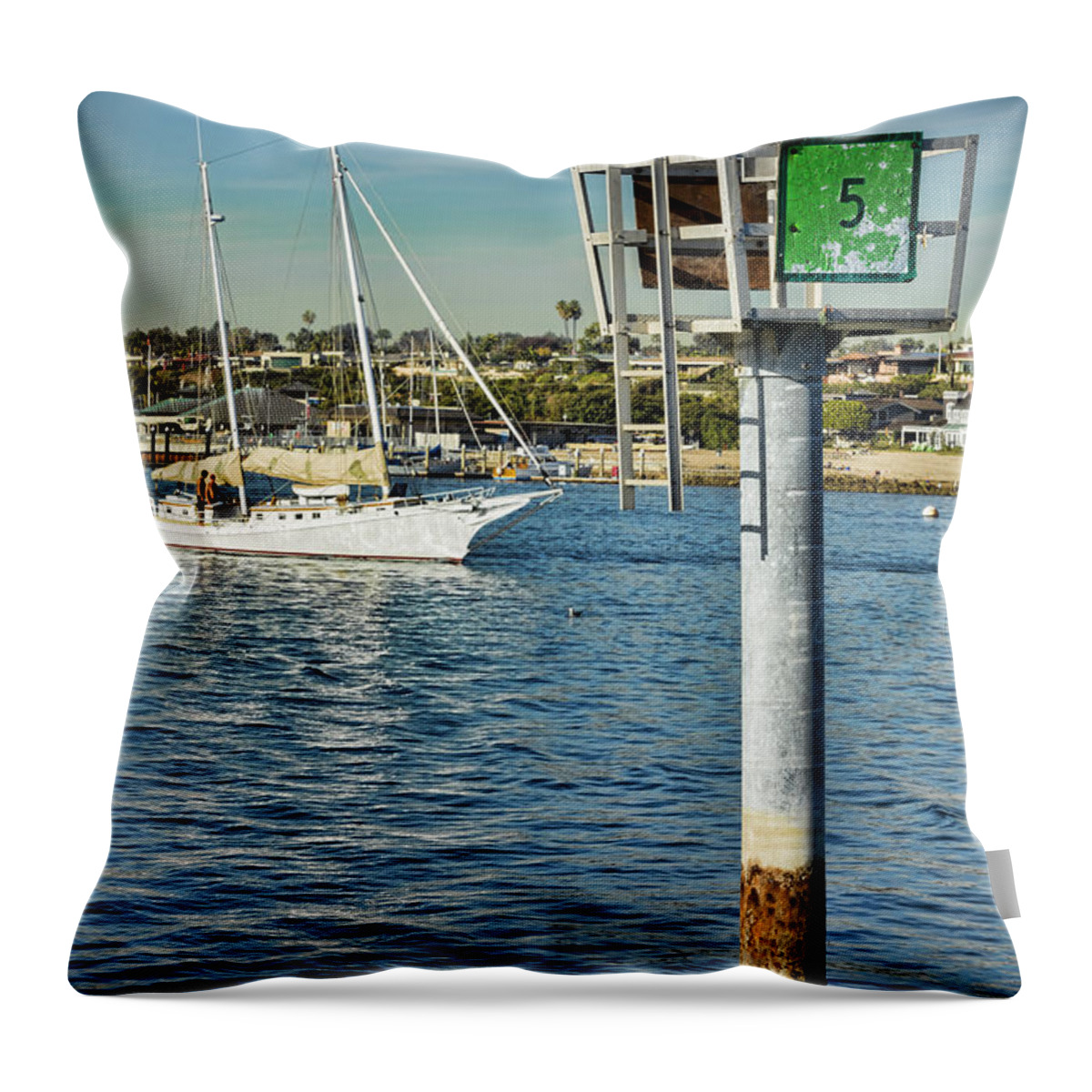 Number 5 Throw Pillow featuring the photograph Number Five by Kelley King