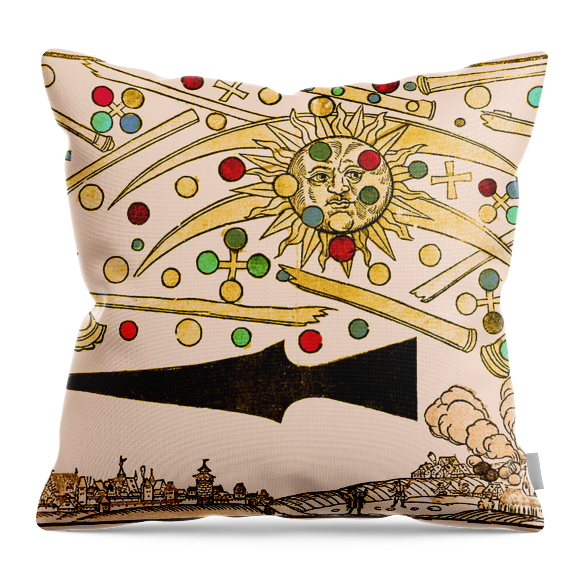 Science Throw Pillow featuring the photograph Nuremberg Ufo 1561 by Science Source
