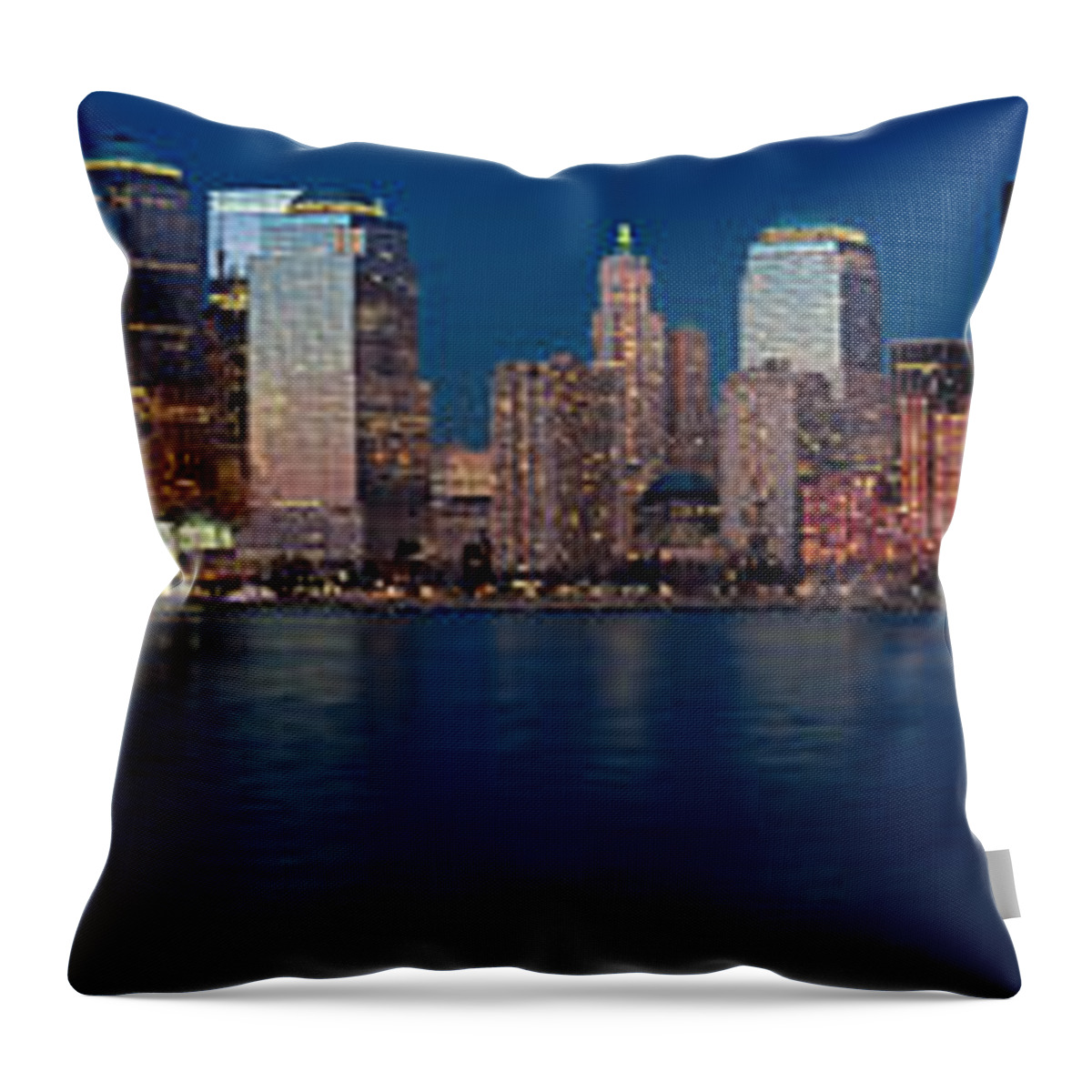 Architect Throw Pillow featuring the photograph NYC Pano by Jerry Fornarotto