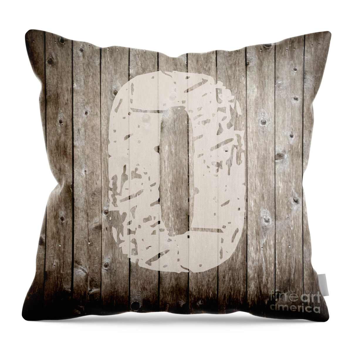 White Throw Pillow featuring the photograph O by Andrea Anderegg