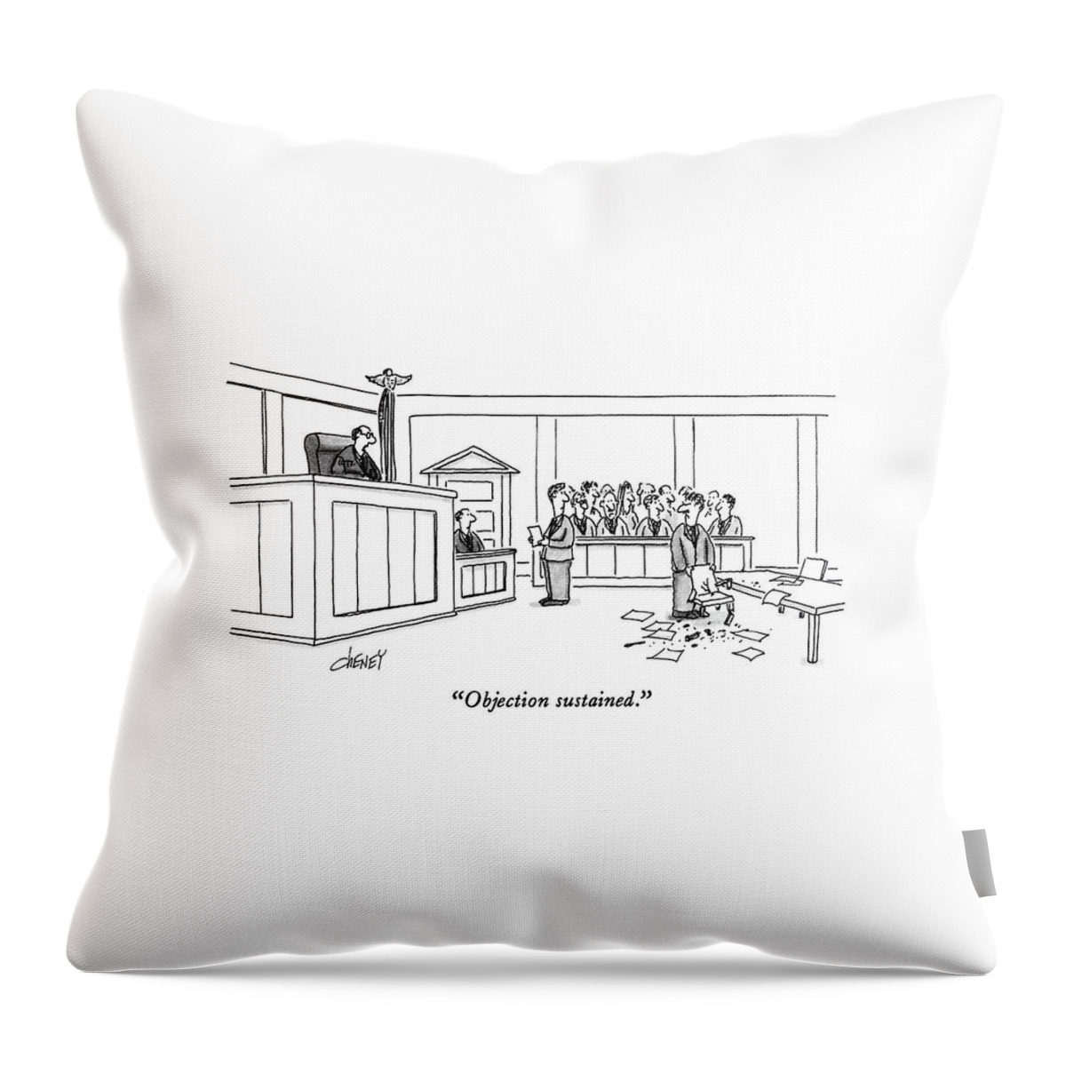 Objection Sustained Throw Pillow
