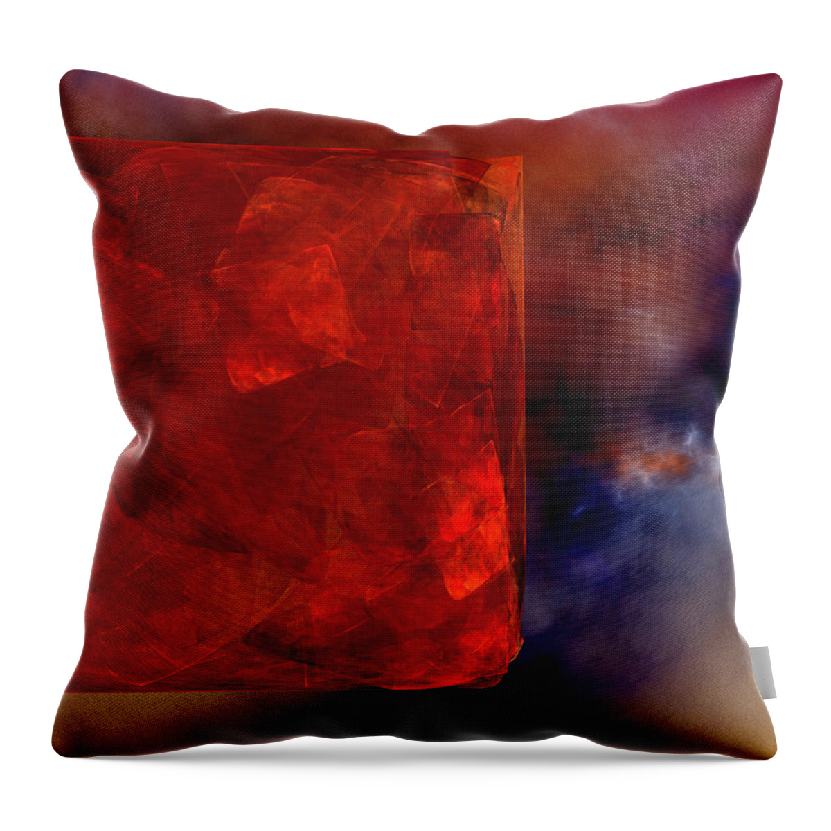 Abstract Throw Pillow featuring the digital art Obscure Blessings by Jeff Iverson