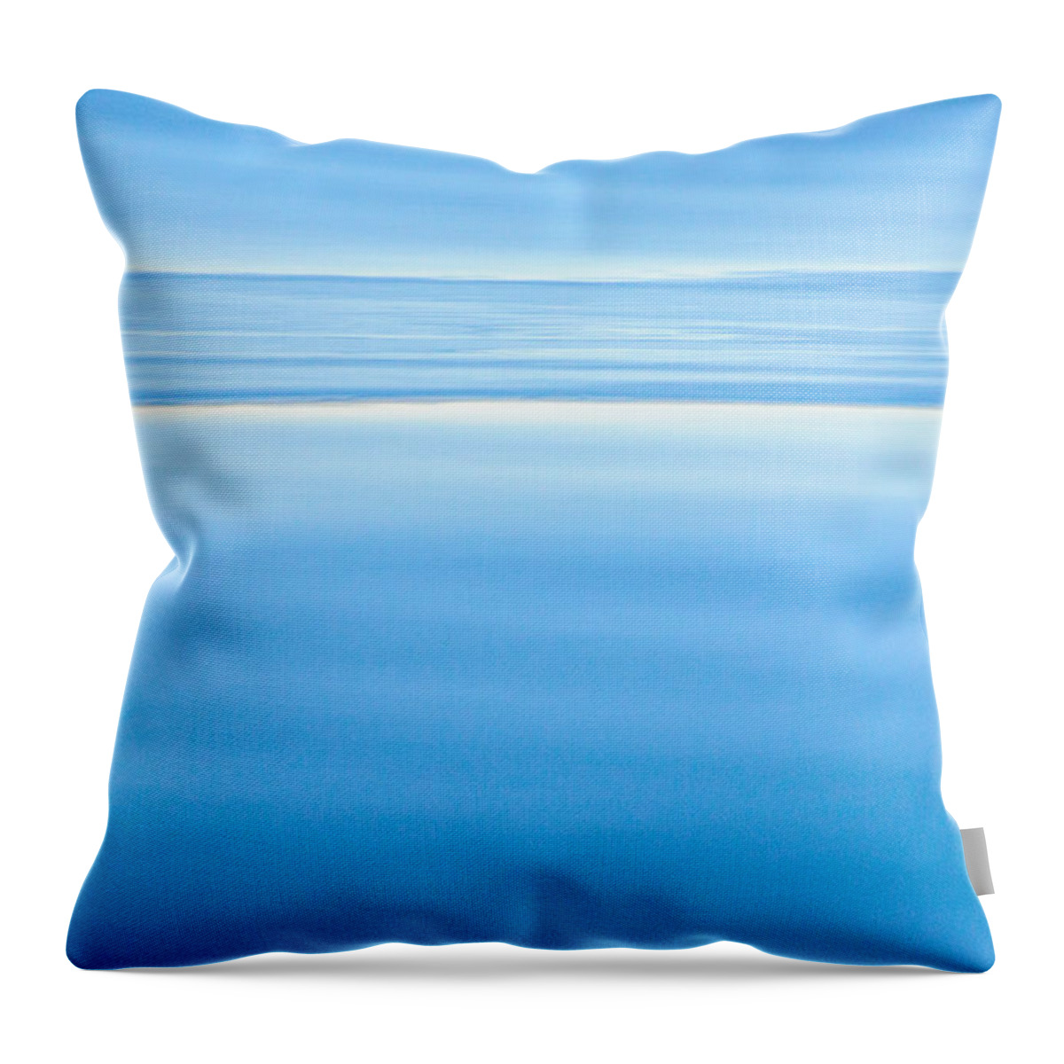 Ocean Throw Pillow featuring the photograph Ocean Blue Horizon by Roxy Hurtubise