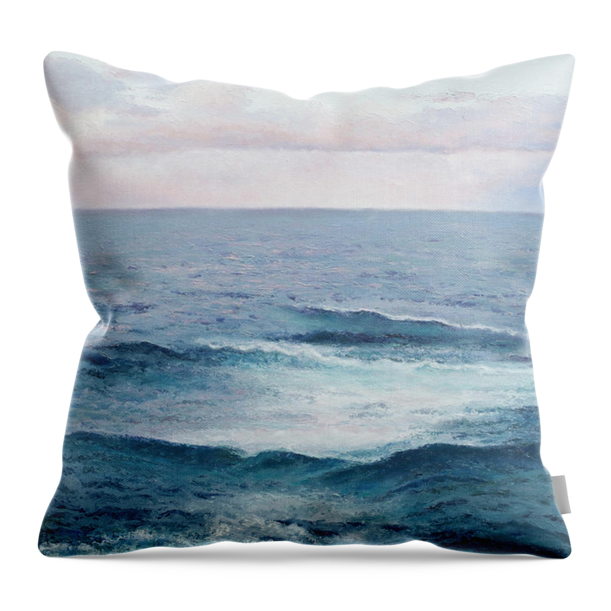 Ocean Throw Pillow featuring the painting Ocean by Jan Matson by Jan Matson