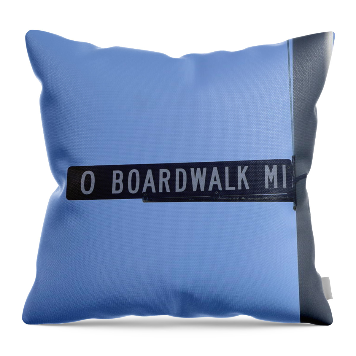 Ocean City Throw Pillow featuring the photograph Ocean City - No Distance by Richard Reeve