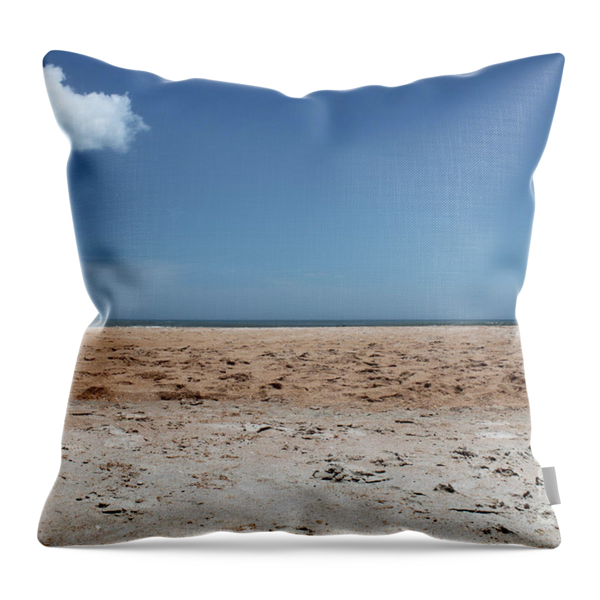 Seascape Throw Pillow featuring the photograph Ocean Horizon by Todd Blanchard