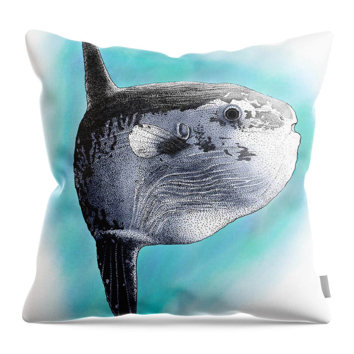 Art Throw Pillow featuring the photograph Ocean Sunfish by Roger Hall