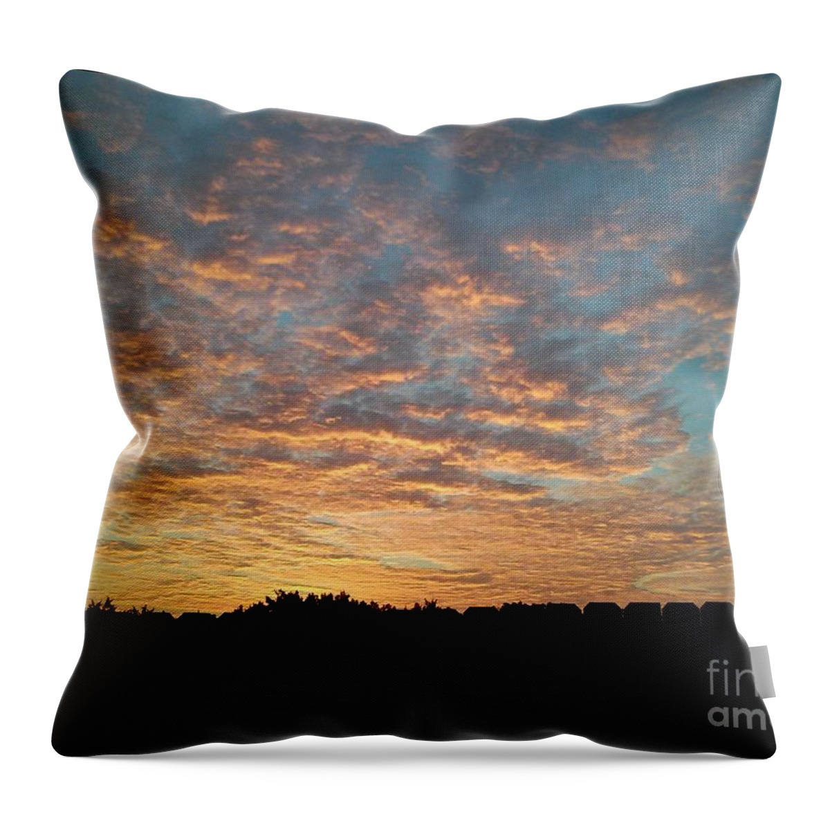 Photograph Throw Pillow featuring the photograph October sunrise by Susan Williams