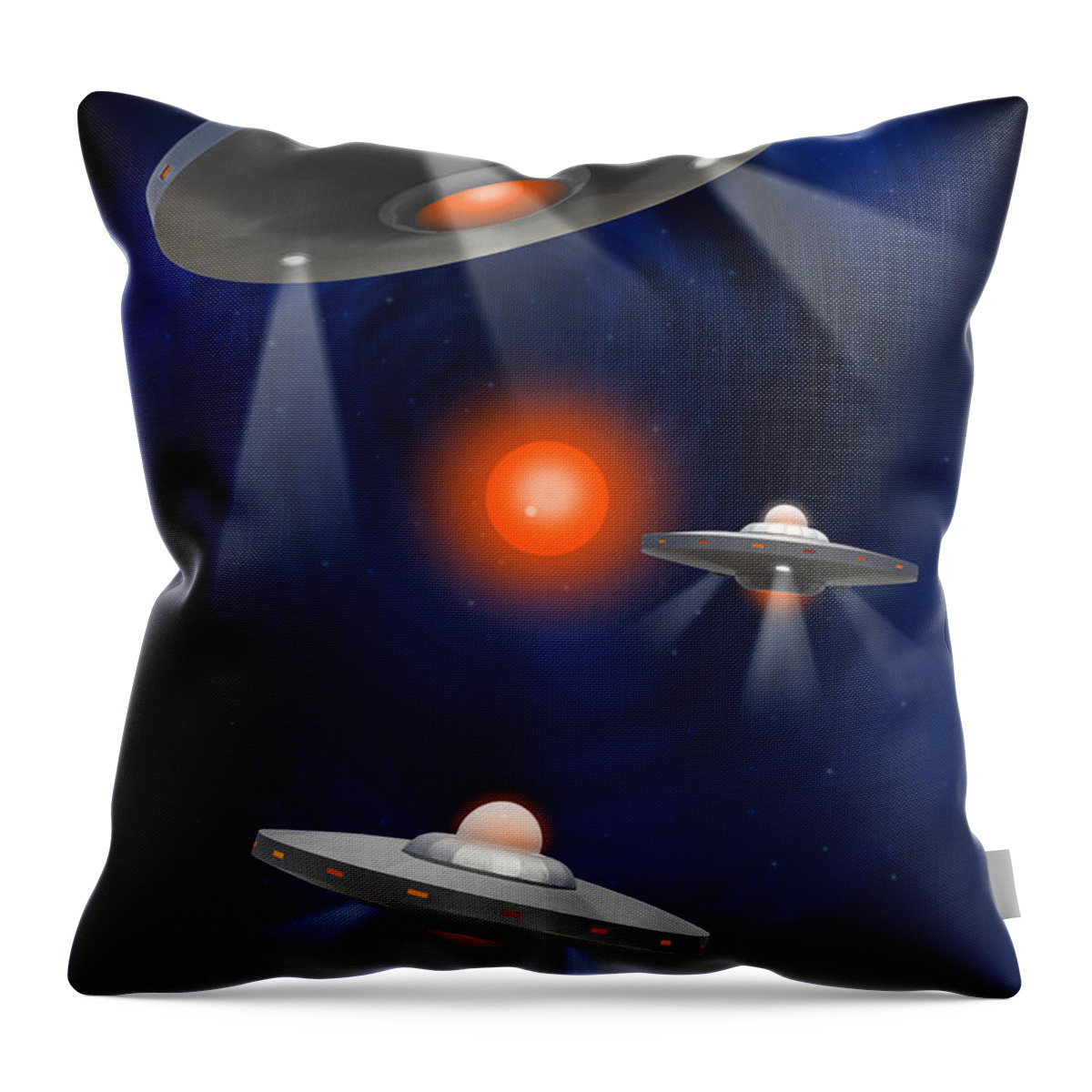 Surrealism Throw Pillow featuring the photograph Oh - I Believe 3 by Mike McGlothlen