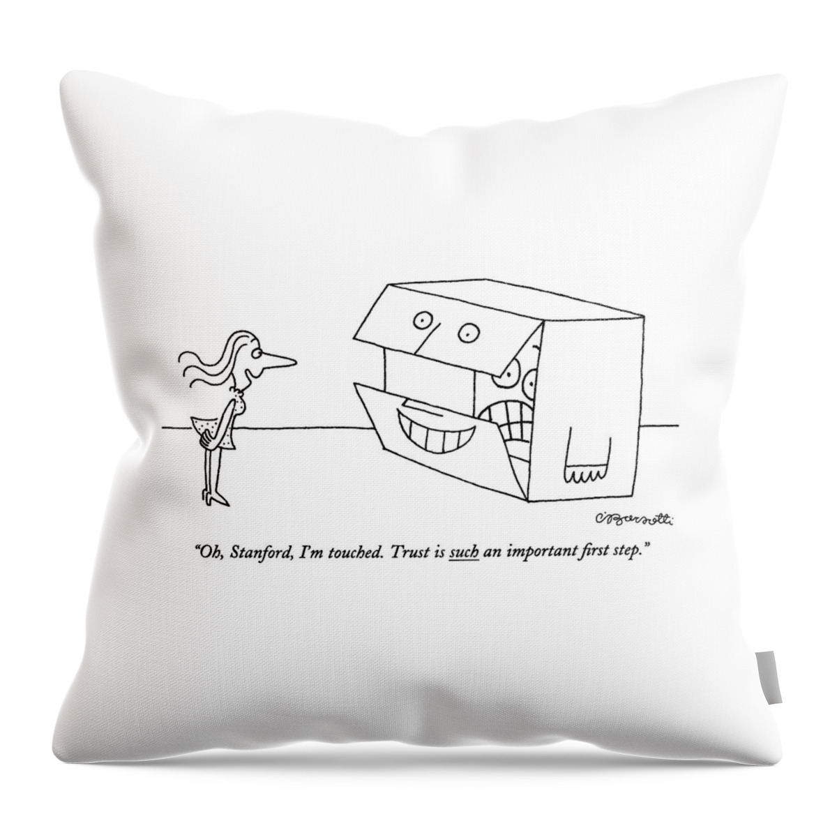Oh, Stanford, I'm Touched. Trust Is Such An Throw Pillow
