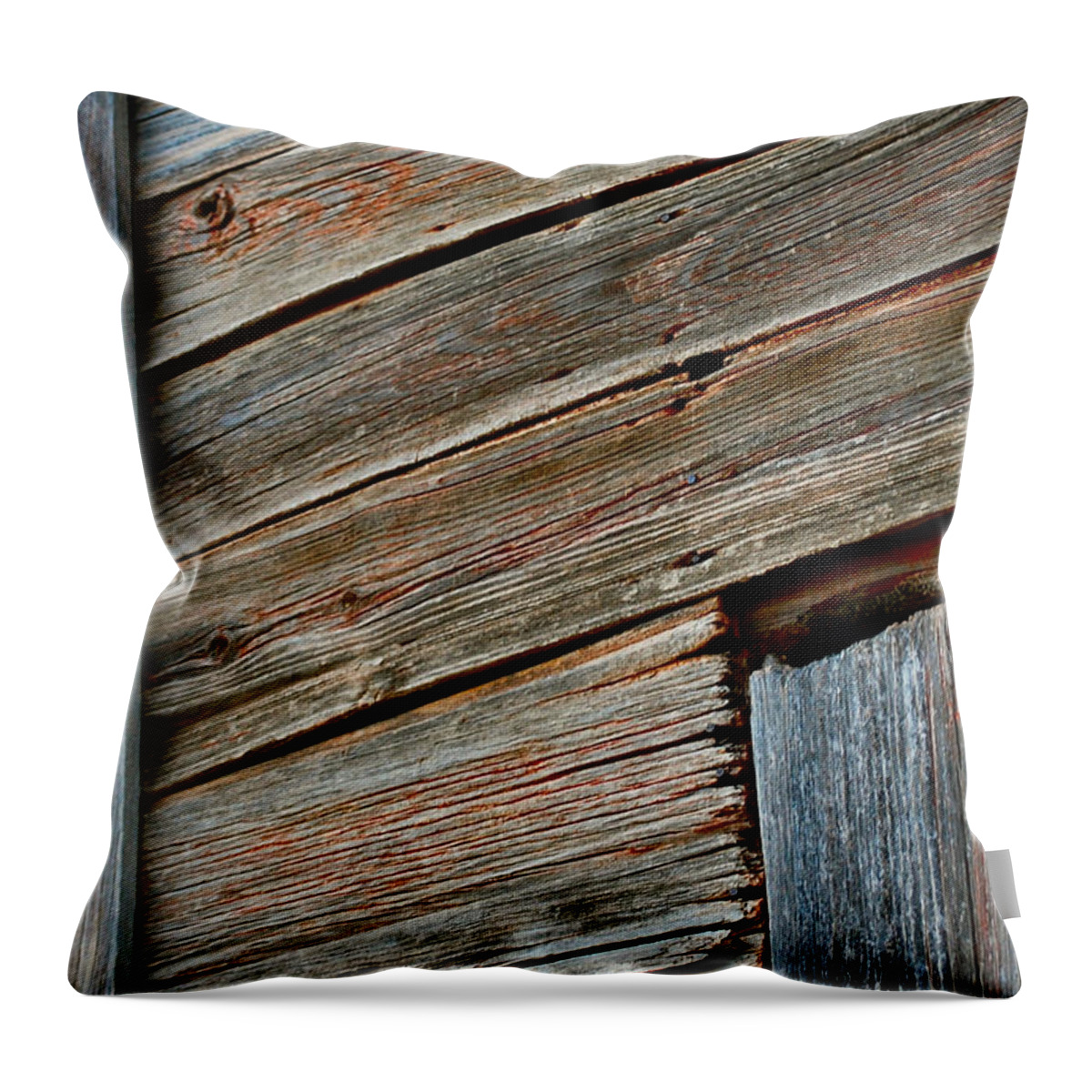 Barn Throw Pillow featuring the photograph Ol' Red by Anjanette Douglas