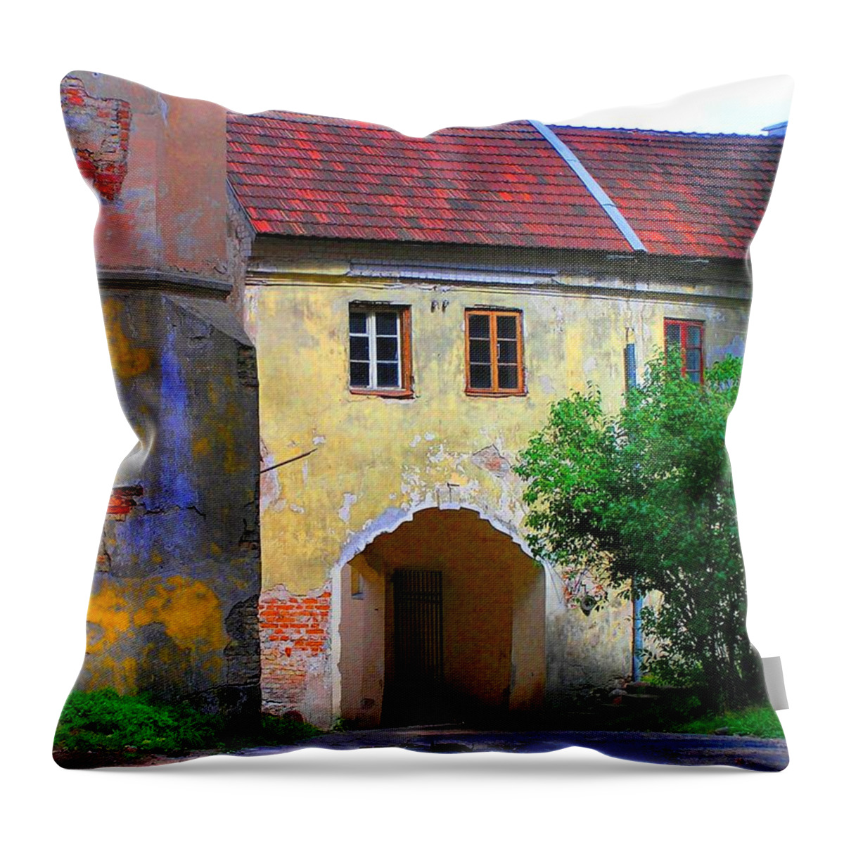 Old City Throw Pillow featuring the photograph Old City by Oleg Zavarzin