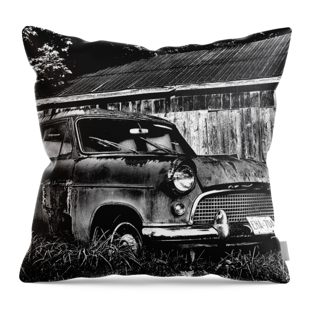 Black And White Throw Pillow featuring the photograph Old Dreams by Jeremy Hall