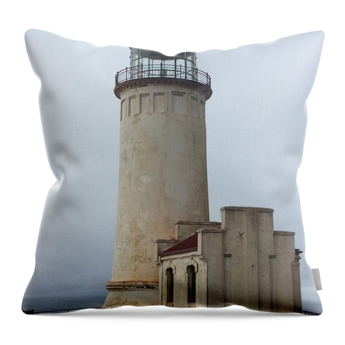 Lighthouse Throw Pillow featuring the photograph Old Guardian by Josias Tomas
