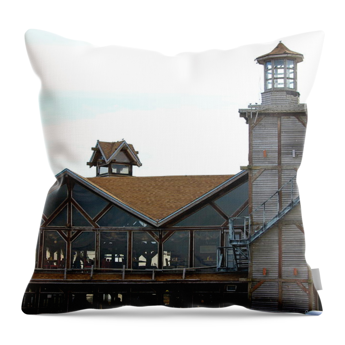 All Products Throw Pillow featuring the photograph Old Restaurant         by Lorna Maza