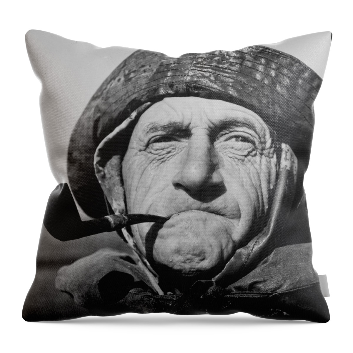 Old Salt 1943 Throw Pillow featuring the photograph Old Salt 1943 by Padre Art