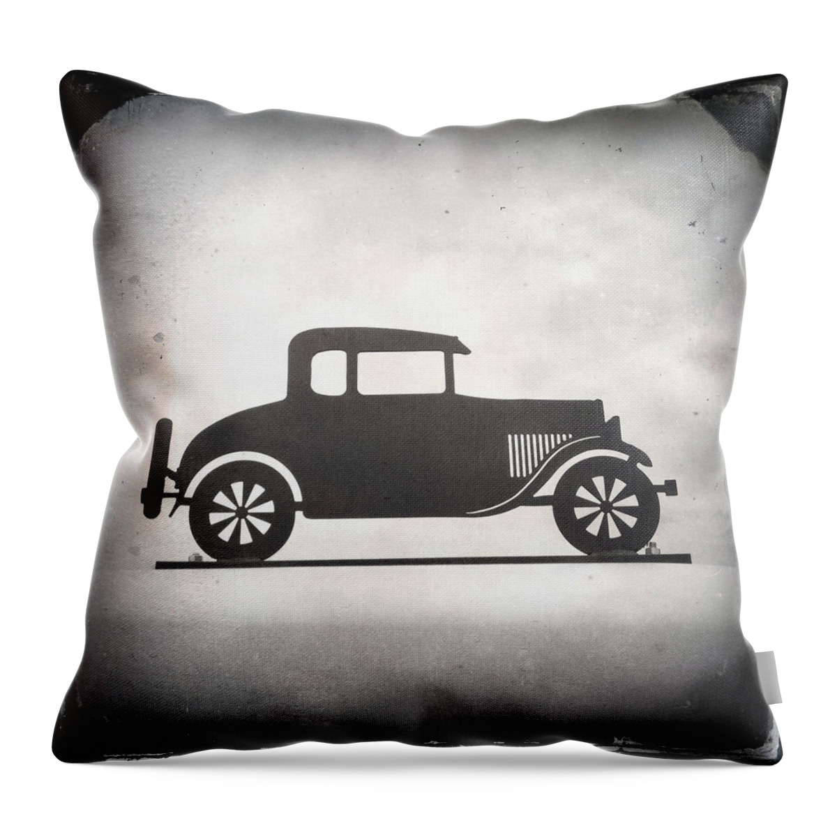 Vintage Car Throw Pillow featuring the photograph Olden Vroom by Natasha Marco