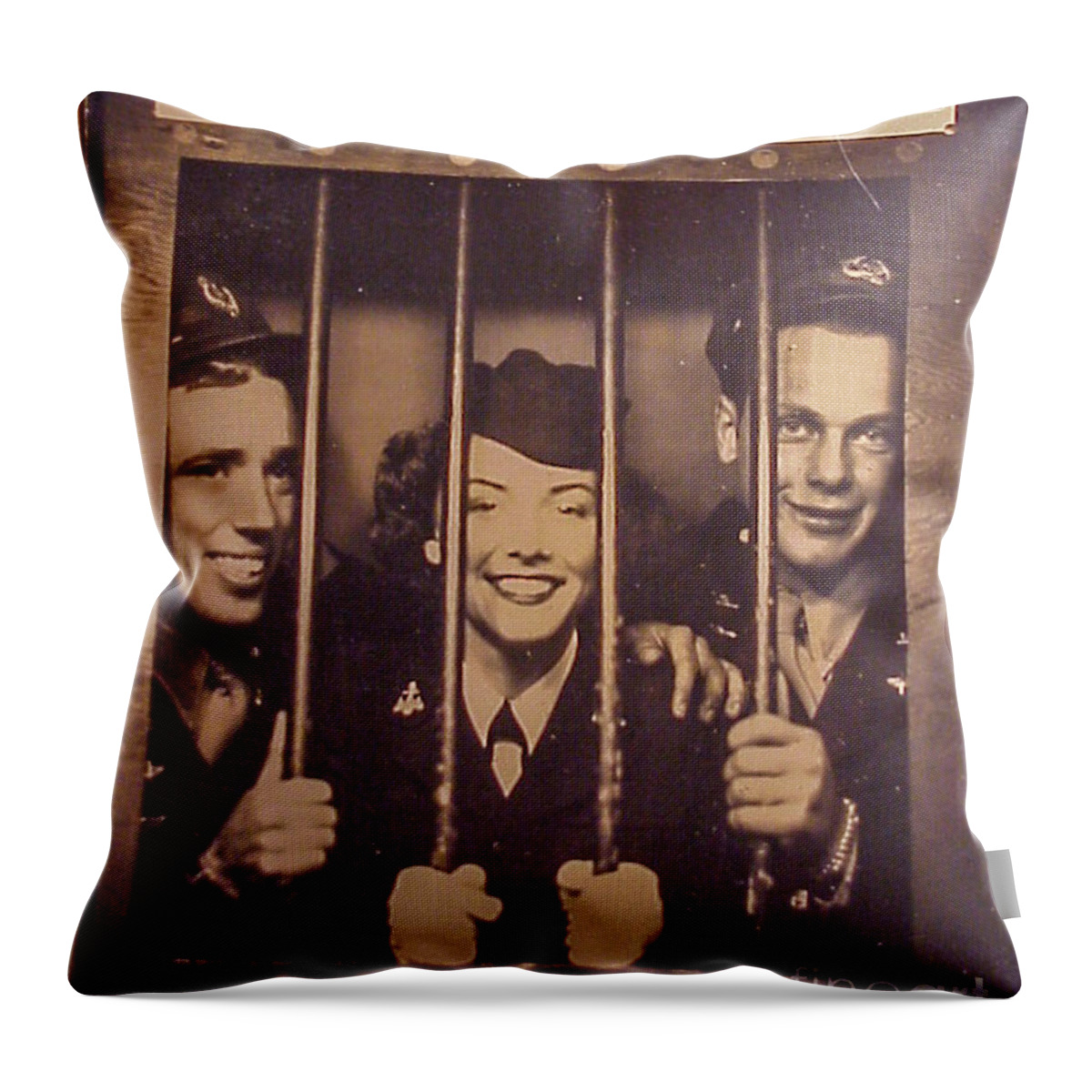 Wwii Throw Pillow featuring the photograph On Leave by Shawn MacMeekin