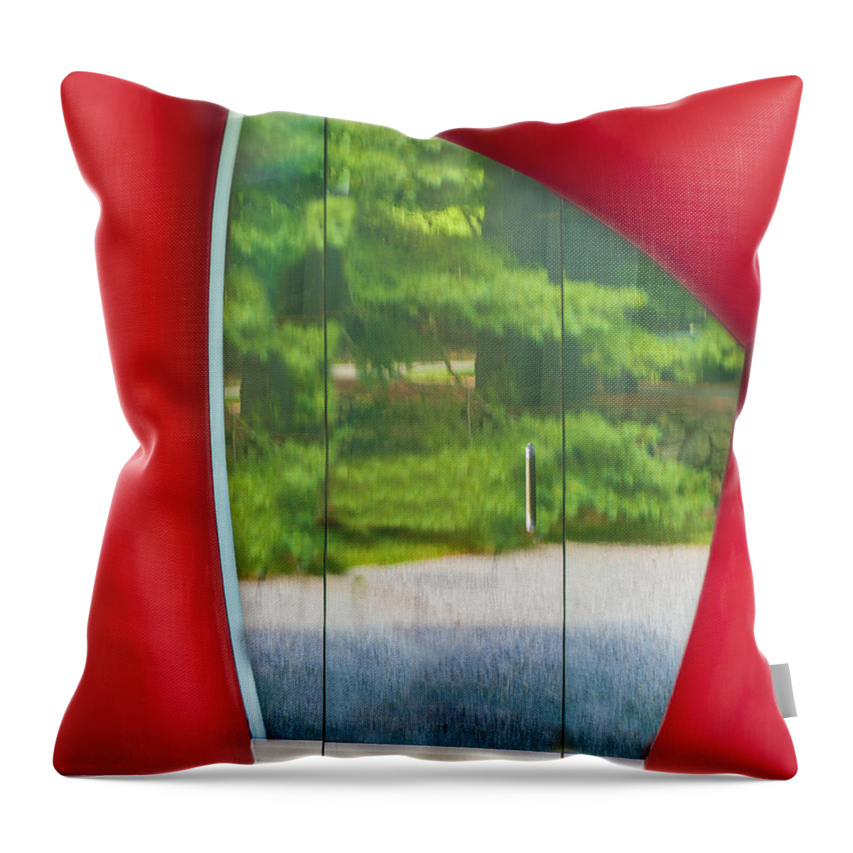 Glass House Throw Pillow featuring the photograph On The Outside Looking Out by Paul Wear