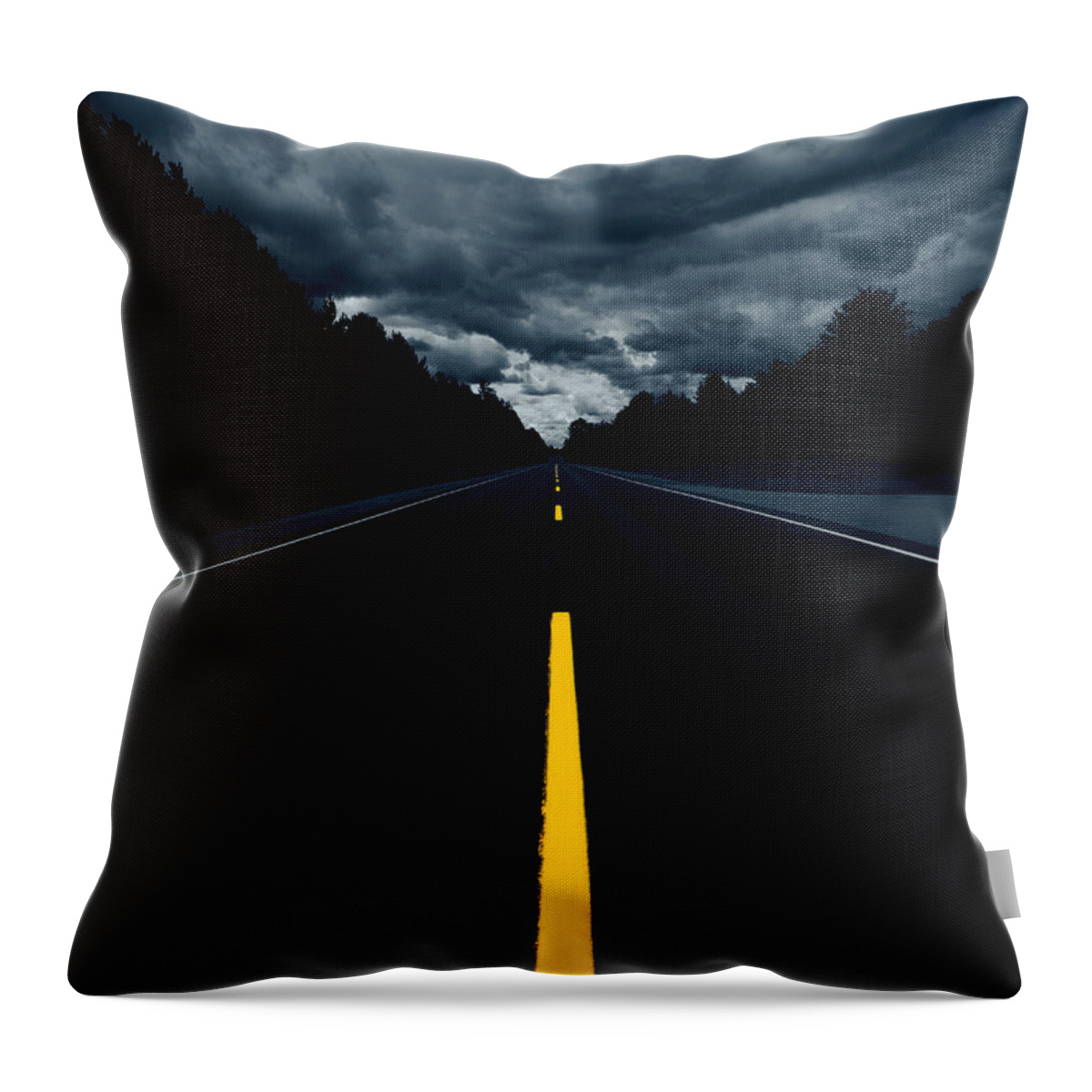 Tranquility Throw Pillow featuring the photograph On The Way To Muskoka by Roland Shainidze Photogaphy