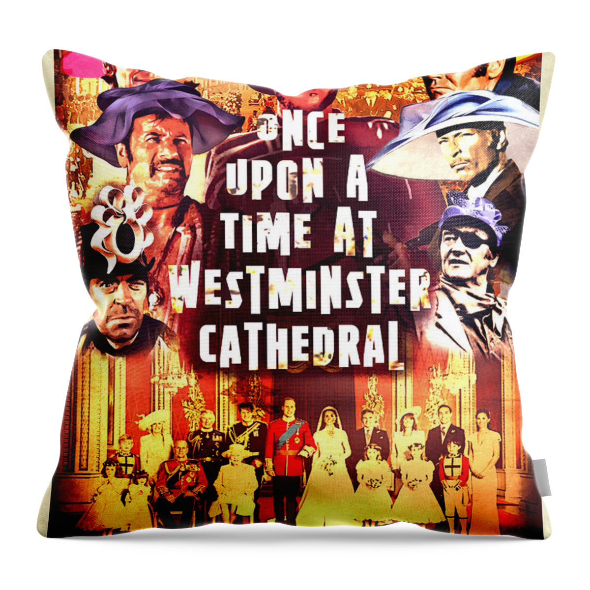 Royal Wedding Throw Pillow featuring the digital art Once Upon A Time by Mark Armstrong