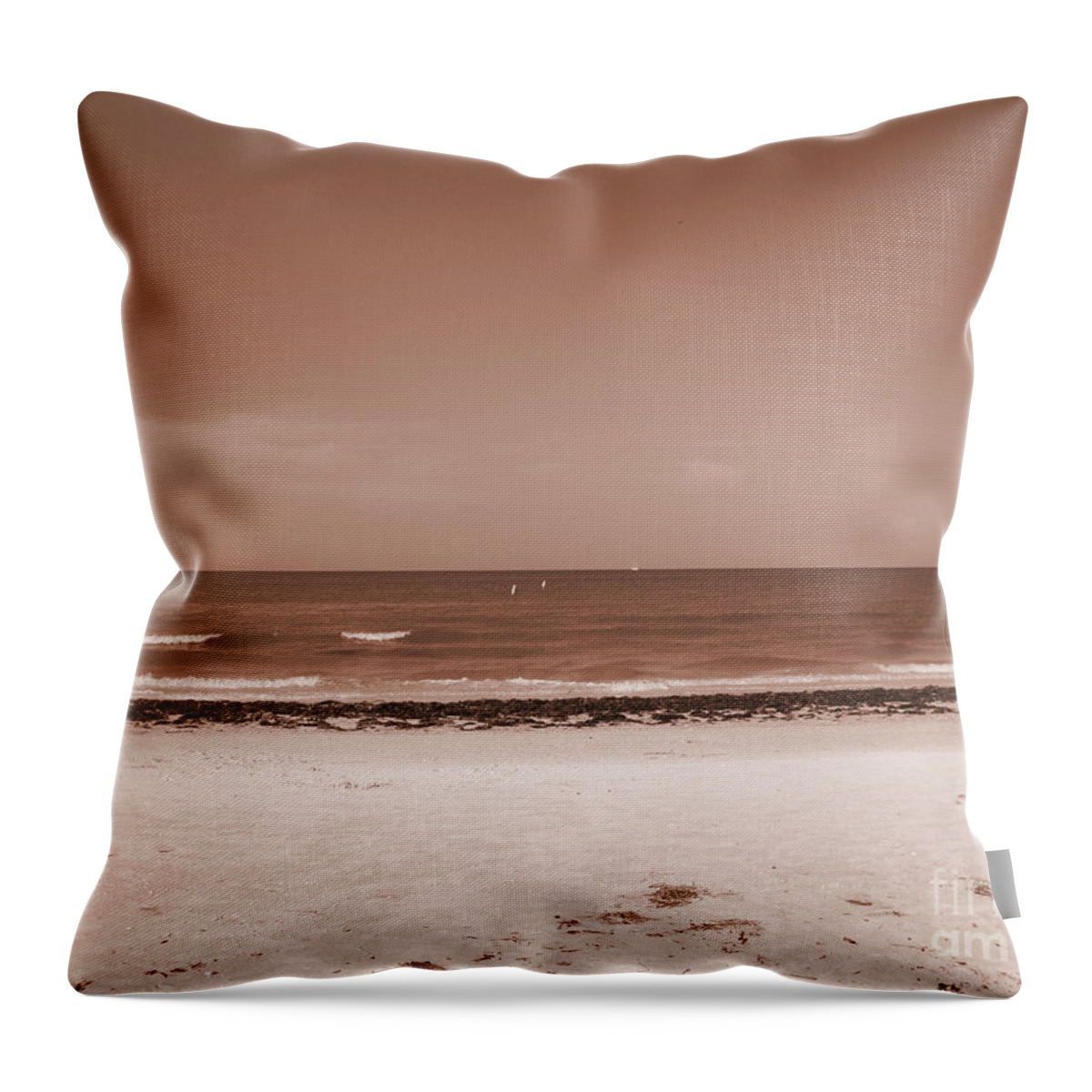 Beautiful Day Throw Pillow featuring the photograph One old picture by Oksana Semenchenko