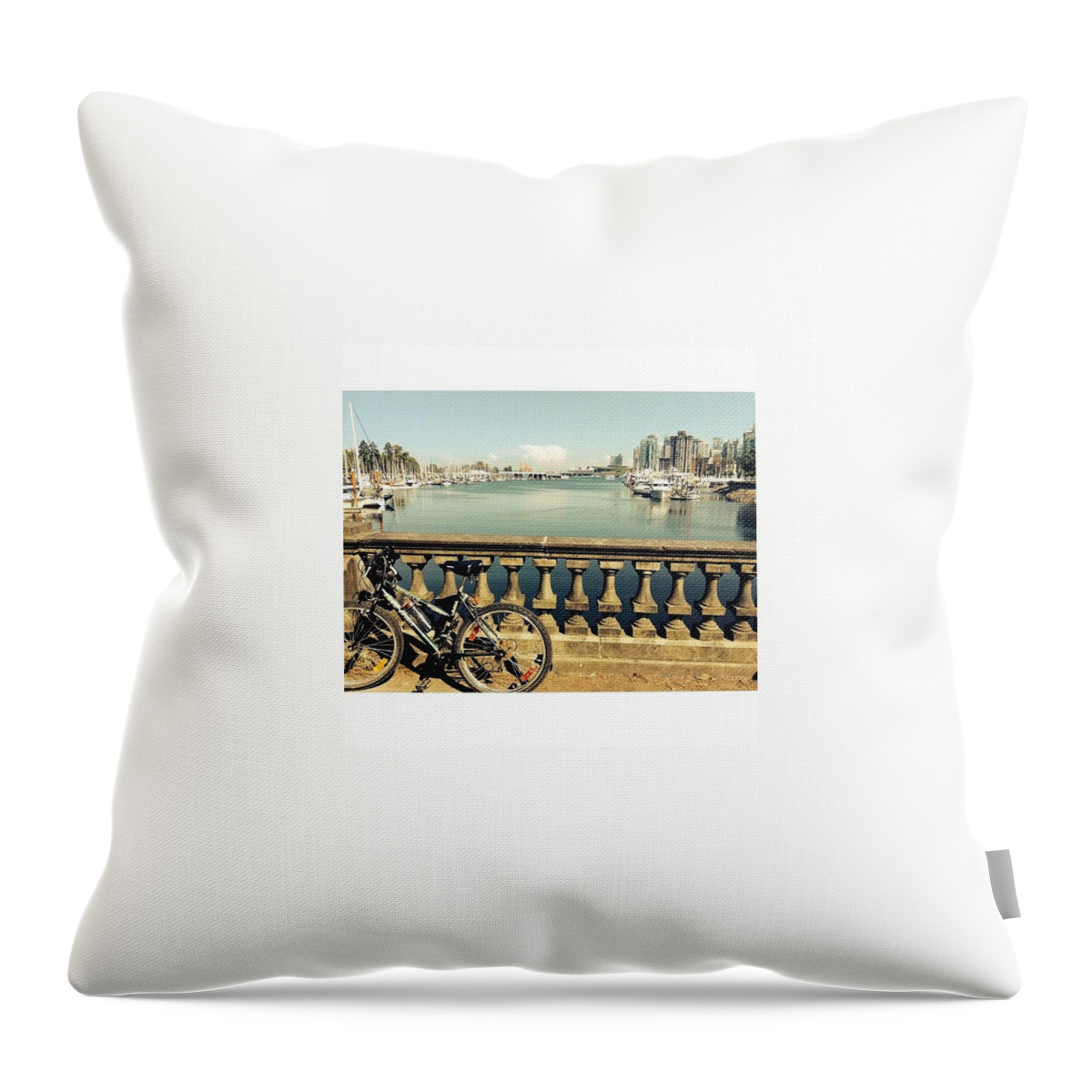Beautiful Throw Pillow featuring the photograph Van city by Natalie Christensen