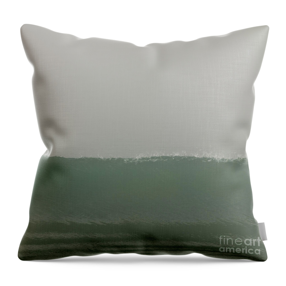 Water Throw Pillow featuring the photograph One Wave by Ana V Ramirez