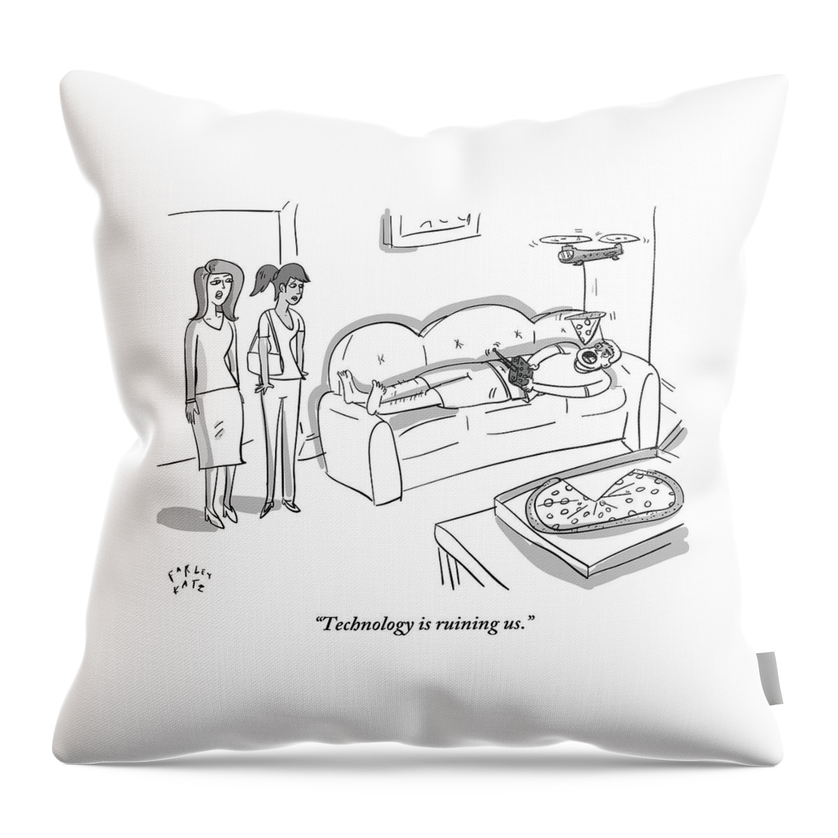 One Woman Speaks To Another Throw Pillow