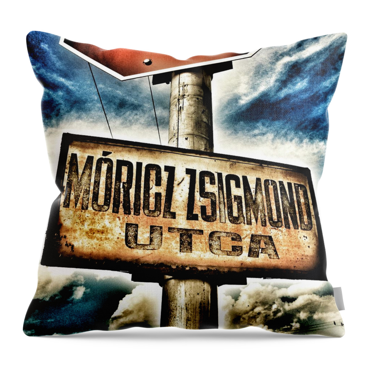 Old Throw Pillow featuring the photograph Only the Time goes by... by Marianna Mills