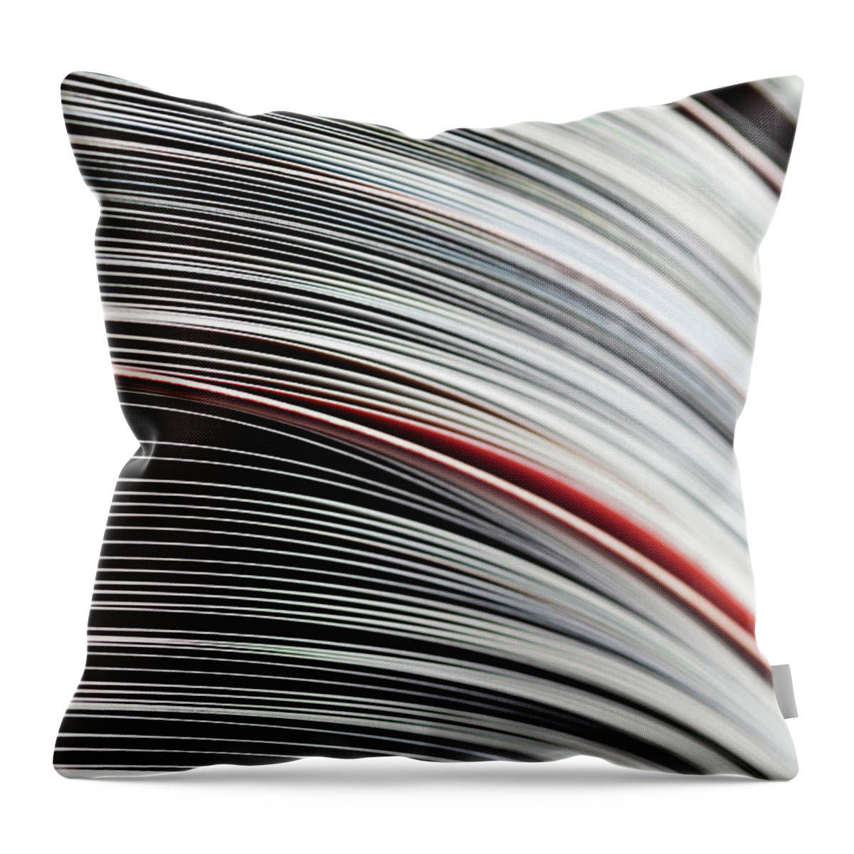 The Media Throw Pillow featuring the photograph Open Magazines by Dirkrietschel