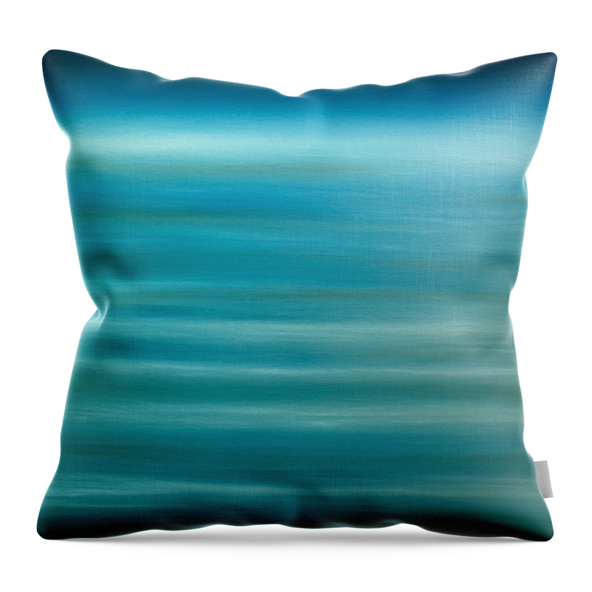 Derek Kaplan Art Throw Pillow featuring the painting Opt.54.14 Ocean In The Sky by Derek Kaplan