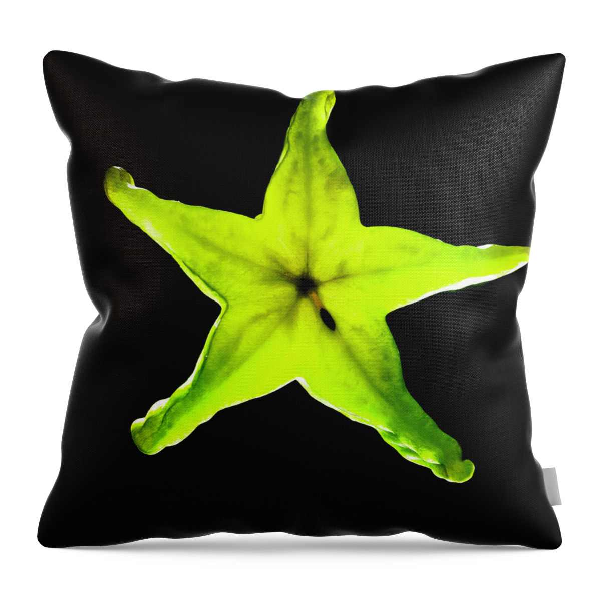 California Throw Pillow featuring the photograph Organic Star Fruit by Monica Rodriguez