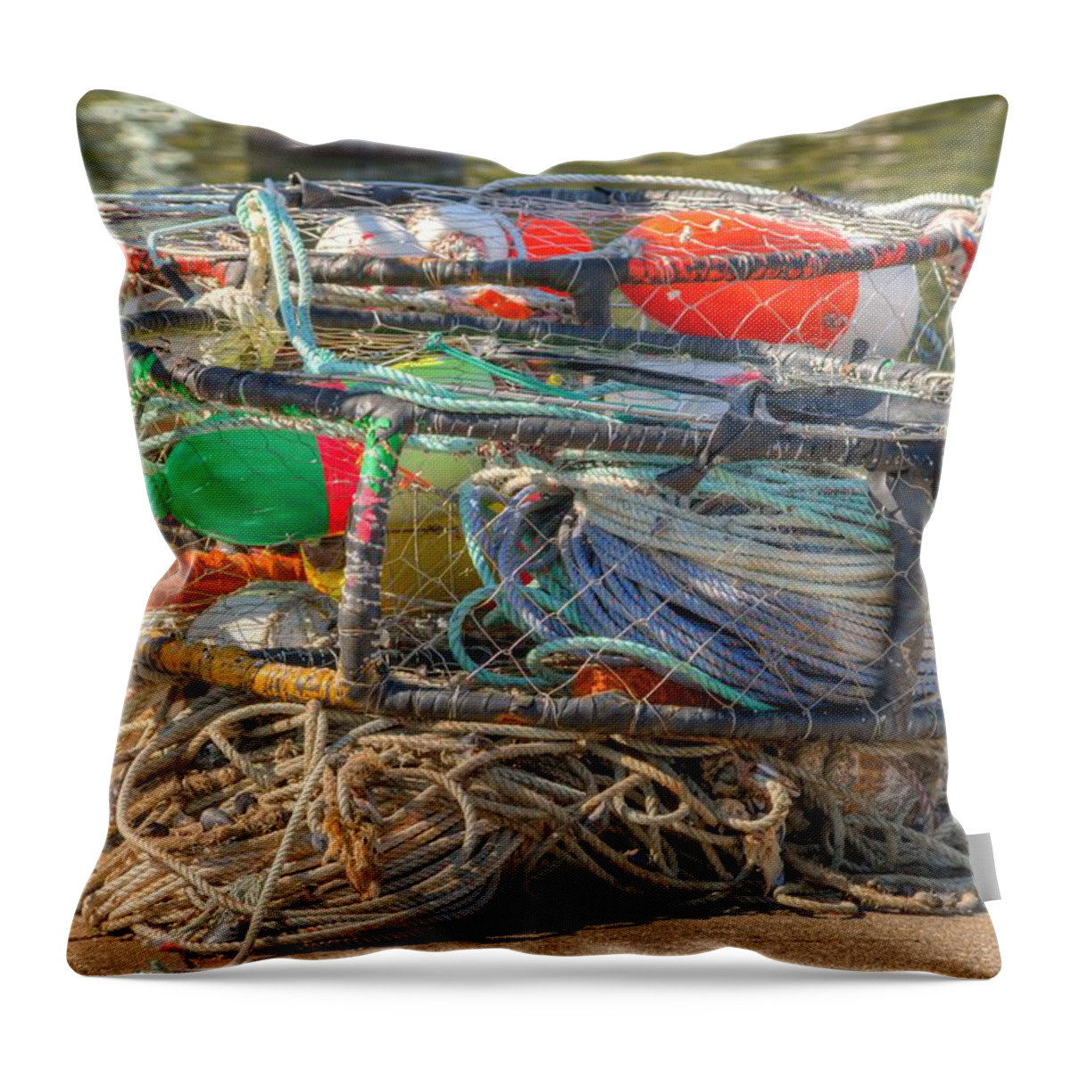 Floats Throw Pillow featuring the photograph Organized Chaos 0010 by Kristina Rinell