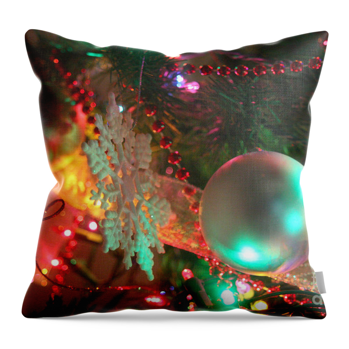 Merry Christmas Throw Pillow featuring the photograph Ornaments-2026 by Gary Gingrich Galleries
