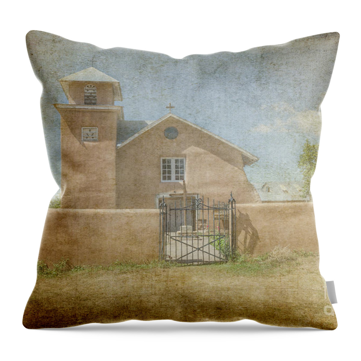 Bob And Nancy Kendrick Throw Pillow featuring the photograph Our Lady of the Holy Rosary by Bob and Nancy Kendrick