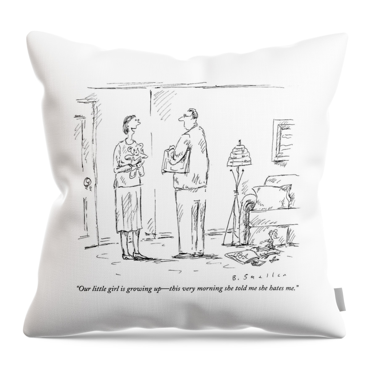 Our Little Girl Is Growing Up - This Very Morning Throw Pillow