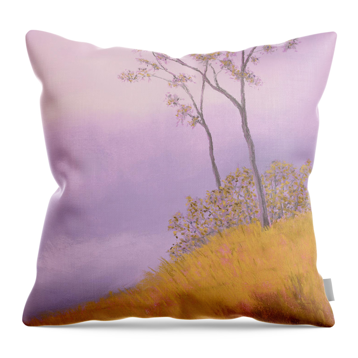Ozarks Throw Pillow featuring the painting Ozark Glade by Garry McMichael
