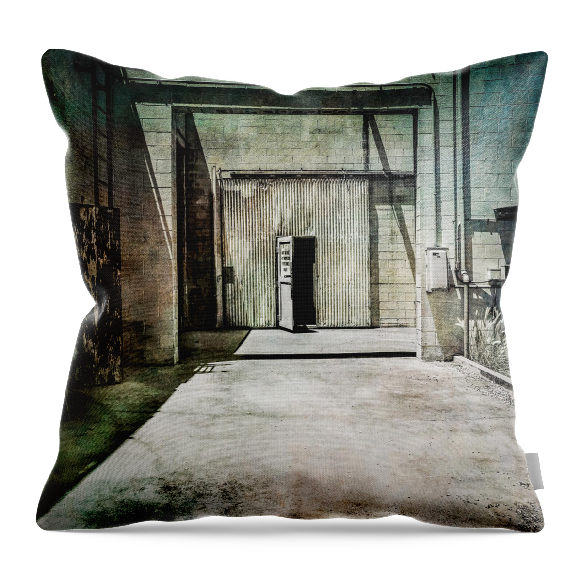 Abandoned Throw Pillow featuring the photograph Pacific Airmotive Corp 28 by YoPedro