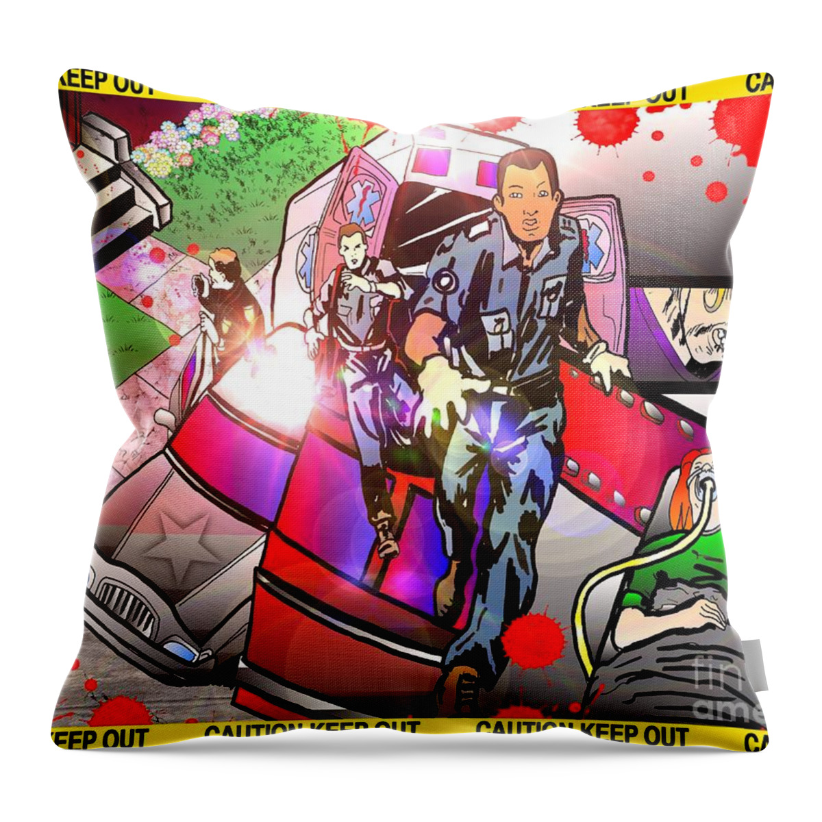 Justin Moore Throw Pillow featuring the drawing Page 8 and 9 by Moore Creative Images