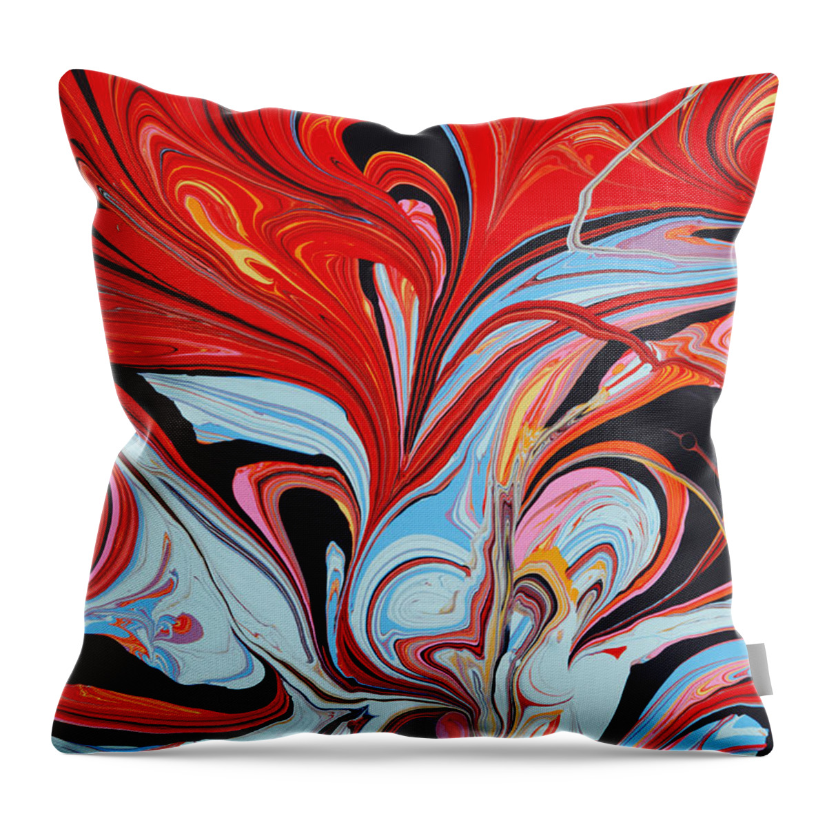 Confusion Throw Pillow featuring the photograph Paint In Abstract by Paul Taylor