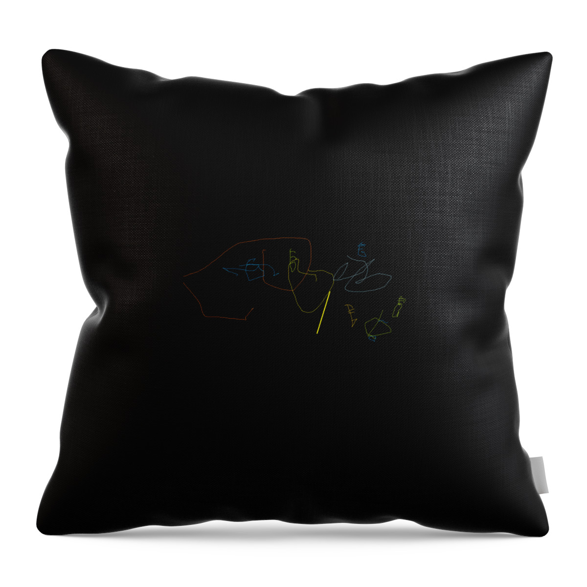 Abstract Throw Pillow featuring the photograph Paint To Music by Aaron Martens