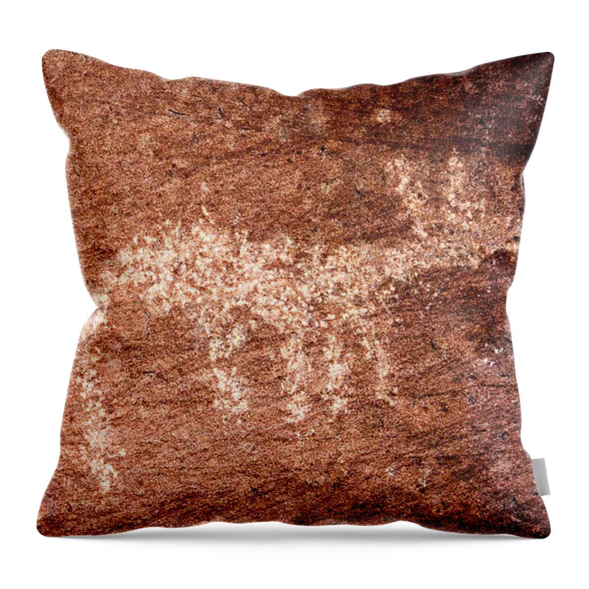 Painted Fox Throw Pillow featuring the photograph Painted Fox by Weston Westmoreland