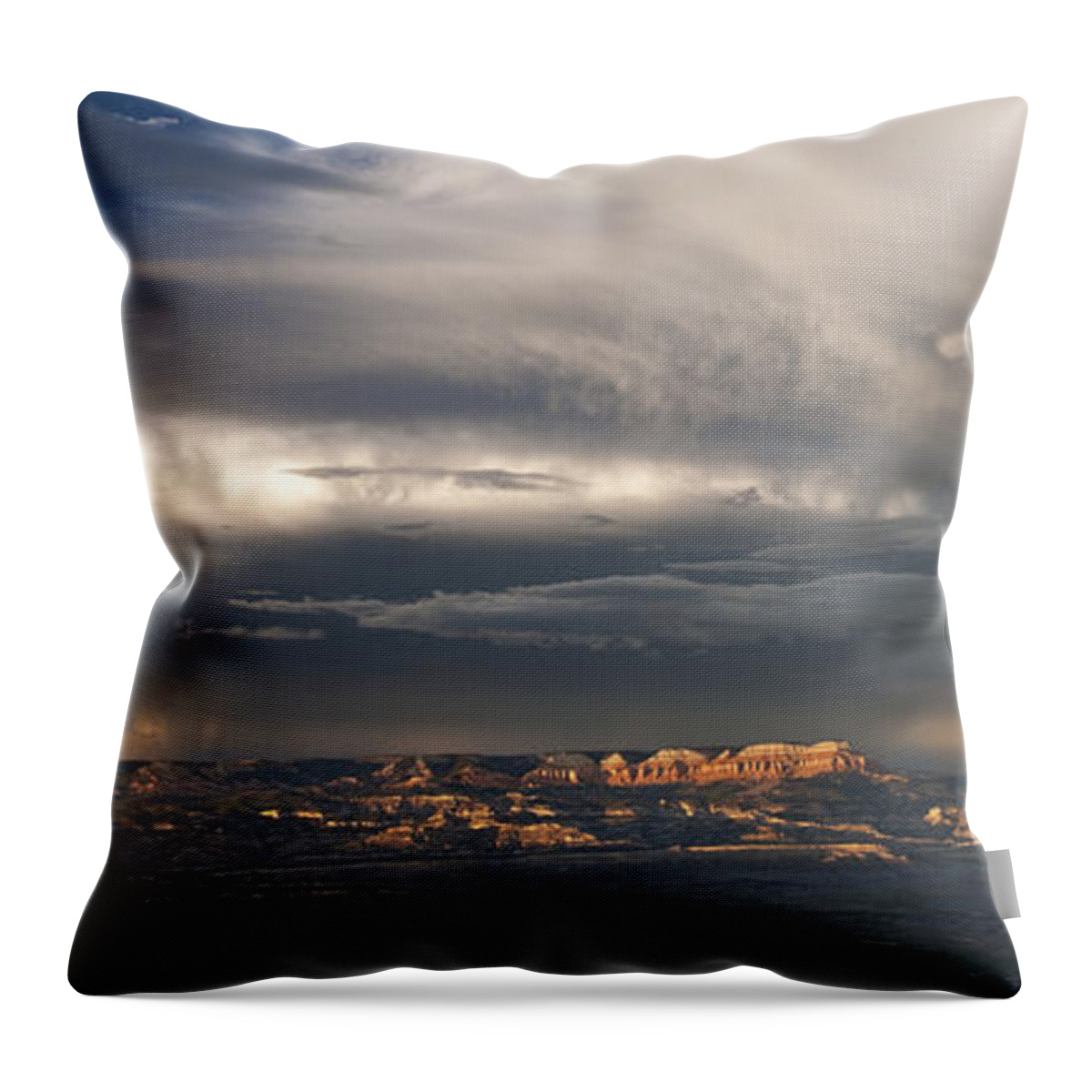 North America Throw Pillow featuring the photograph Panorama Clearing Summer Storm Bryce Canyon National Park Utah by Dave Welling