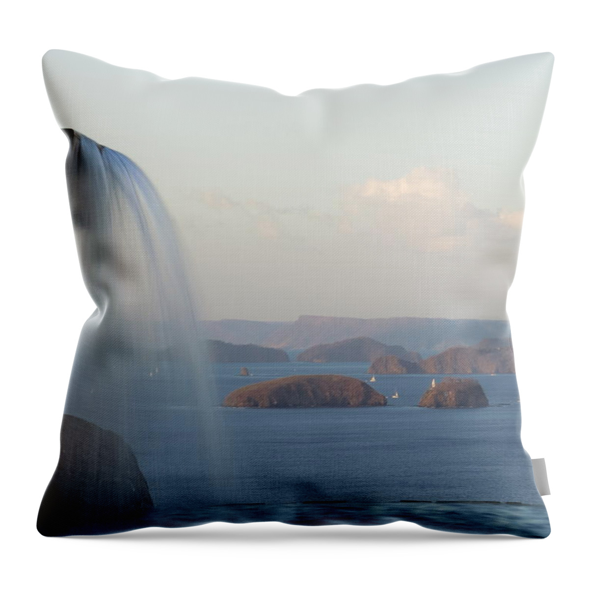 Waterfall Throw Pillow featuring the photograph Papagayo by Jessica Myscofski