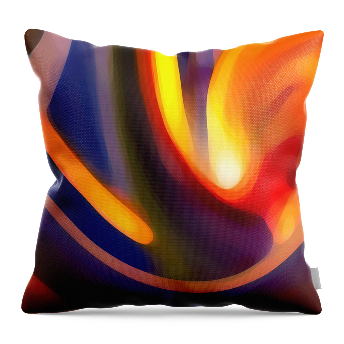 Abstract Art Throw Pillow featuring the photograph Paradise Creation by Amy Vangsgard
