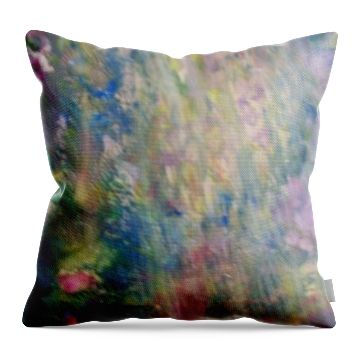 Garden Throw Pillow featuring the painting Paradise Found by Sharon Ackley