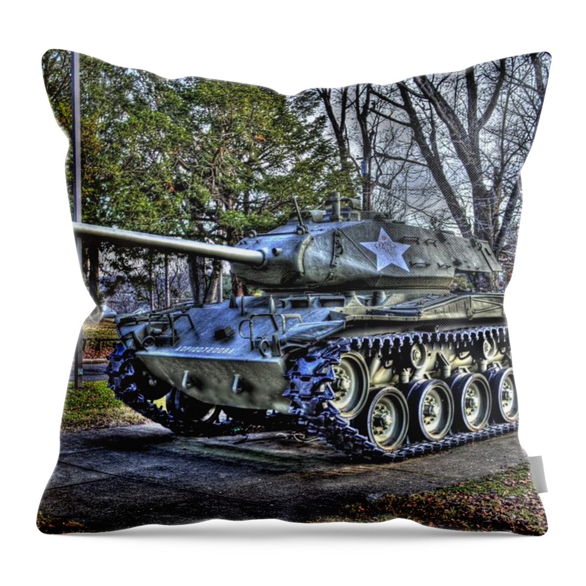 Movid Throw Pillow featuring the photograph Parkersburg Tank by Jonny D